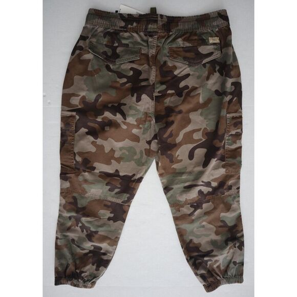 Polo Ralph Lauren 211818537001 Women's Sz L Green Camo Cargo Jogger Pants - Picture 2 of 14
